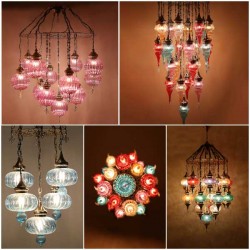لوستر مراکشی بلوری لوستر مراکشی بلوری