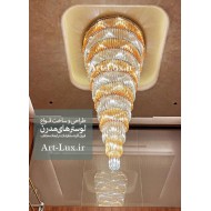 لوستر بزرگ مدرن برای لابی هتل لوستر بزرگ مدرن برای لابی هتل