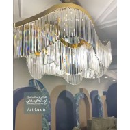 لوستر کریستالی طرح موج