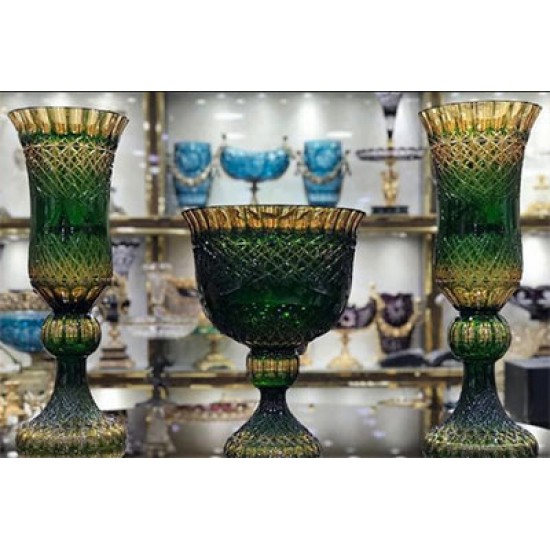 کریستال دو پوست سبز عسلی کریستال دو پوست سبز عسلی