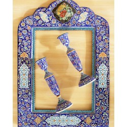 آینه شمعدان میناکاری آینه شمعدان میناکاری