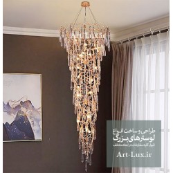 لوستر کریستالی طرح قندیل