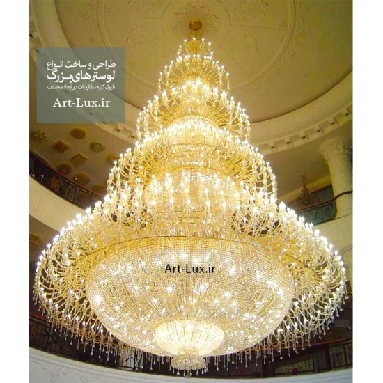 لوستر بزرگ 500 شاخه لوستر بزرگ 500 شاخه