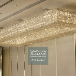 لوستر کریستالی مکعبی بزرگ