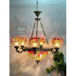 لوستر رنگی رنگی سنتی لوستر رنگی رنگی سنتی