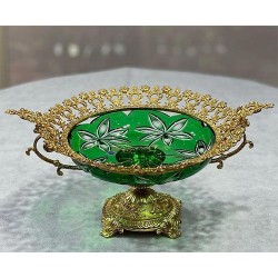 میوه خوری برنز با کریستال