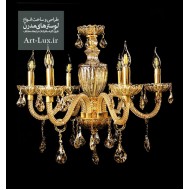 لوستر 6 شاخه کریستال سولینا لوستر 6 شاخه کریستال سولینا