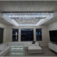 لوستر خطی کریستال مربعی لوستر خطی کریستال مربعی