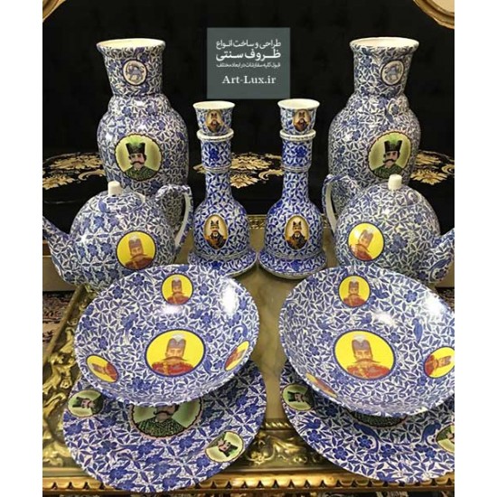 سرویس چینی قلم آبی شاه عباسی