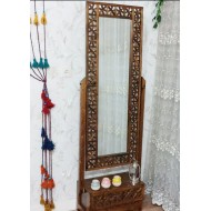 آینه کنسول طرح گره چینی چوبی آینه کنسول طرح گره چینی چوبی