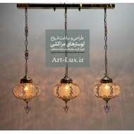 لوستر مراکشی خطی 3 شعله لوستر مراکشی خطی 3 شعله