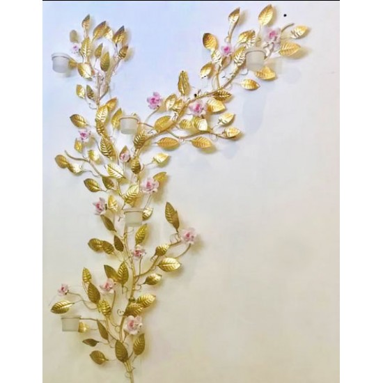 جاشمعی دیواری برگ طلایی