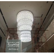 لوستر بزرگ کریستالی لابی