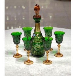 سرویس تنگ گیلاس کریستال سبز عسلی سرویس تنگ گیلاس کریستال سبز عسلی