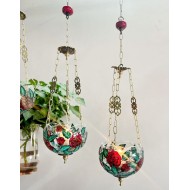جاشمعی حبابی آویز طرح غنچه