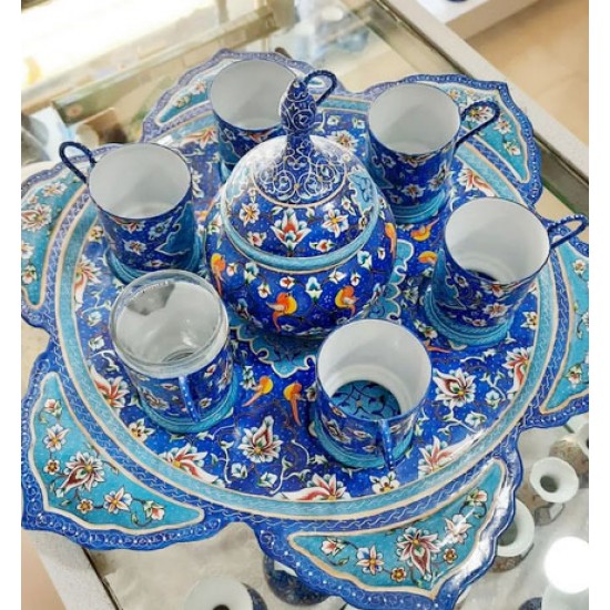 سرویس چای خوری میناکاری شده سرویس چای خوری میناکاری شده