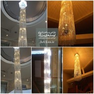 لوستر بلند مدرن برای دوبلکس