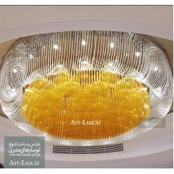 لوستر دایره ای بزرگ مدرن لوستر دایره ای بزرگ مدرن