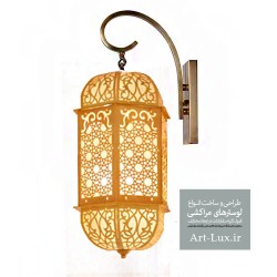 چراغ مراکشی دیواری طلایی چراغ مراکشی دیواری طلایی