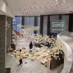 لوستر حباب بیضی مدرن لوستر حباب بیضی مدرن