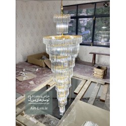 لوستر مارپیچ راه پله اسکات لوستر مارپیچ راه پله اسکات