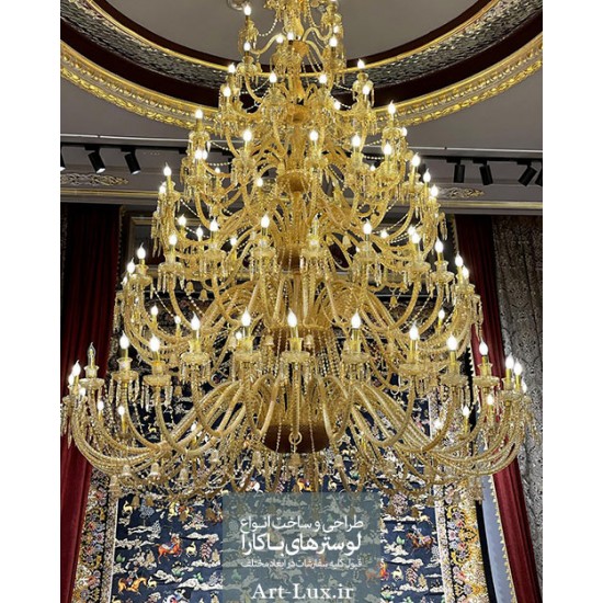 لوستر 90 شاخه باکارات لوستر 90 شاخه باکارات