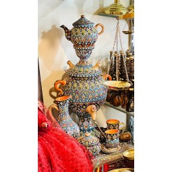 ست سماور میناکاری شده ست سماور میناکاری شده
