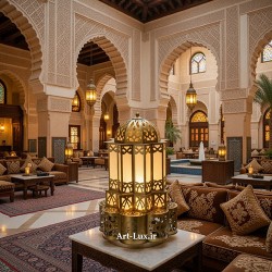 آباژور رومیزی طرح مراکشی
