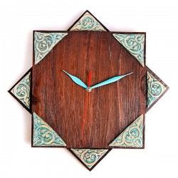 ساعت دیواری چوبی هشت پر 3803 ساعت دیواری چوبی هشت پر 3803