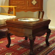 میز کنار مبلی مربع مسین میز کنار مبلی مربع مسین