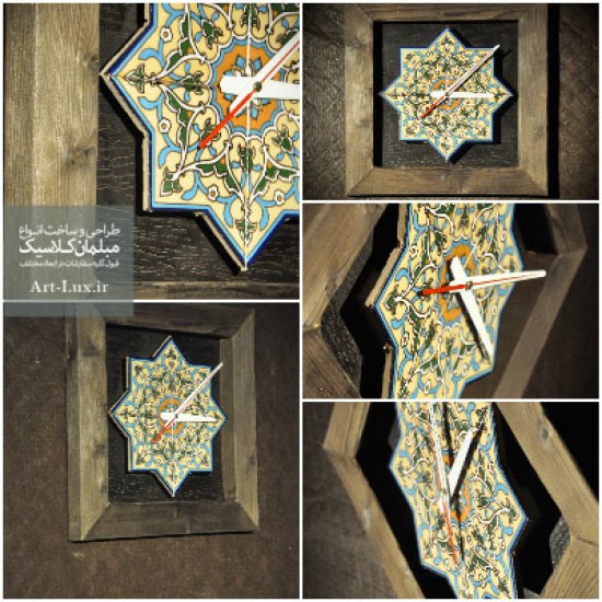 ساعت دیواری چوبی سنتی 3914 ساعت دیواری چوبی سنتی 3914