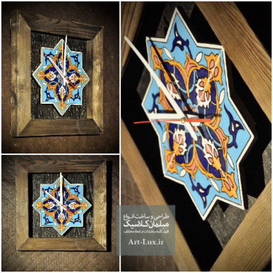 ساعت دیواری چوبی سنتی 3906 ساعت دیواری چوبی سنتی 3906