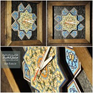 ساعت دیواری چوبی مربع پیمان ساعت دیواری چوبی مربع پیمان
