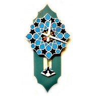 ساعت دیواری شیک فیروزه ای