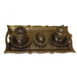 سرویس قهوه خوری ترک زرد