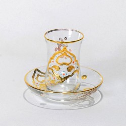 استکان کمر باریک طلایی استکان کمر باریک طلایی