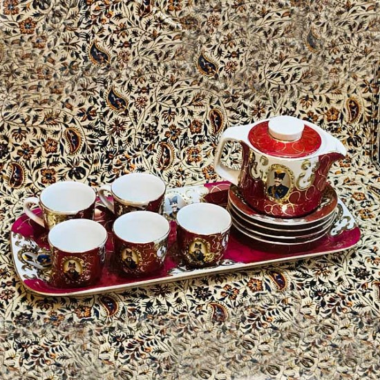 سرویس قهوه خوری چینی شاه عباسی سرویس قهوه خوری چینی شاه عباسی