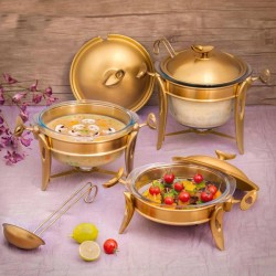 سرویس سوپ خوری استیل طلایی سرویس سوپ خوری استیل طلایی