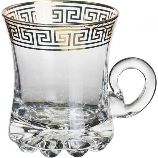 استکان بلور پافیلی طلایی 103