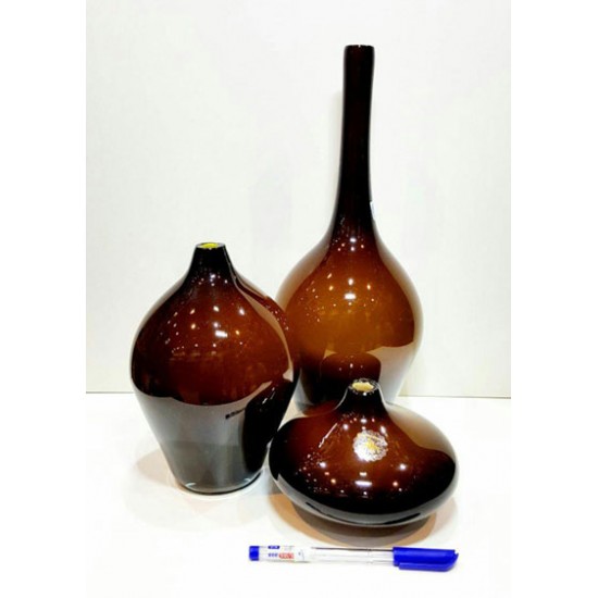 گلدان سالونگ قهوه ای 3 پوست