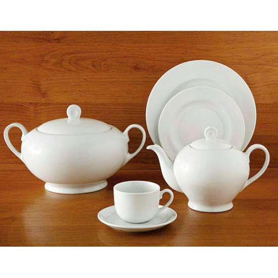 سرویس چینی زرین سفید ساده سرویس چینی زرین سفید ساده