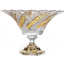 میوه خوری کریستال طلاکوب بزرگ