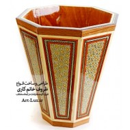 سطل زباله خاتم کاری