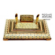جاخودکاری 2 تایی رومیزی خاتم کاری