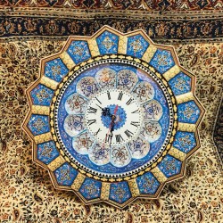 ساعت دیواری خاتم کاری ساعت دیواری خاتم کاری