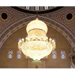 لوستر مسجدی بزرگ کریستالی لوستر مسجدی بزرگ کریستالی