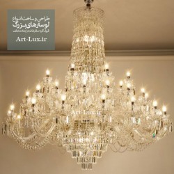 لوستر 36 شاخه کریستالی لوستر 36 شاخه کریستالی