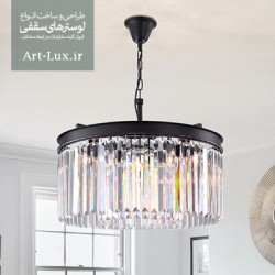 لوستر رینگی کریستال قطر 40 لوستر رینگی کریستال قطر 40