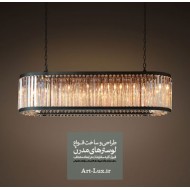 لوستر کریستالی بیضی امپراطور لوستر کریستالی بیضی امپراطور