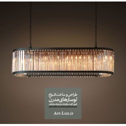 لوستر کریستالی بیضی امپراطور لوستر کریستالی بیضی امپراطور